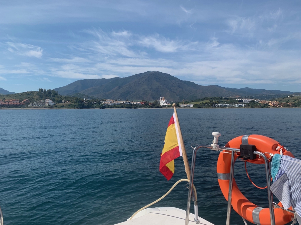 Catamaran views to coast